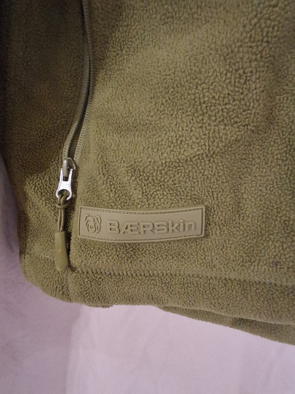 BÆRSkin Tactical Fleece Hoodie Men's XL Olive Green Full Zip Utility Jacket - Picture 3 of 14